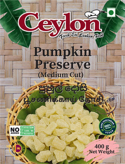 CEYLON 400g Puhul dosi (Pumpkin Preserve / Melon Candy) Medium Cut