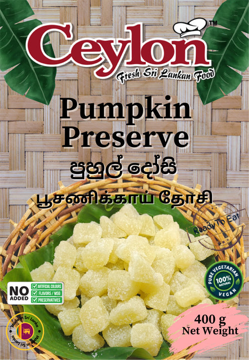 CEYLON 400g Puhul dosi (Pumpkin Preserve / Melon Candy) Standard Cut