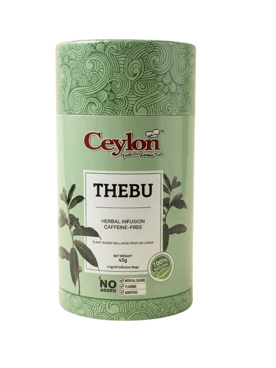 Thebu Powder CEYLON 60g (2g X 30) COSTUS SPECIOSUS (THEBU) HERBAL INFUSION BAGS (CA ...