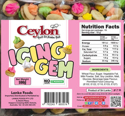 CEYLON 100g Icing Gem Biscuits