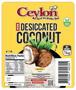 CEYLON 1kg Desiccated Coconut (MEDIUM)