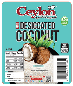 CEYLON 500g Desiccated Coconut (FNE)