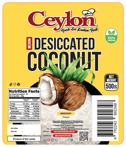 CEYLON 500g Desiccated Coconut (MEDIUM)