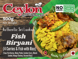 CEYLON 500g Fish Biriyani Wrapped In Banana Leaf