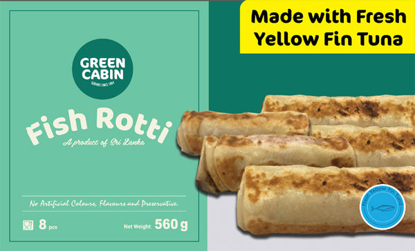 GREEN CABIN (8 PCS) 560g Fish Rotti REGULAR SIZE