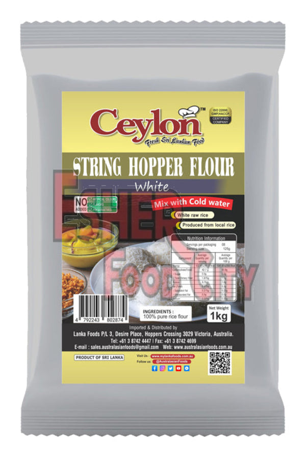 CEYLON 1kg String Hopper Flour (WHITE) FLOURS