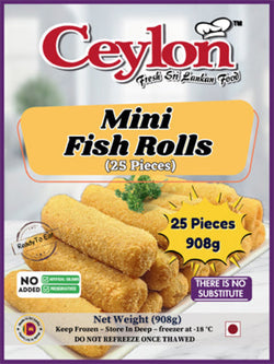 CEYLON 25 PCS (908g) Mini Fish Rolls