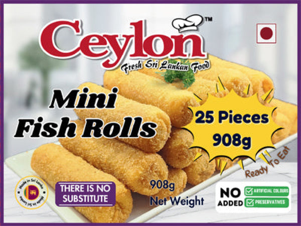 CEYLON 25 PCS (908g) MINI FISH ROLL FINGER FOOD