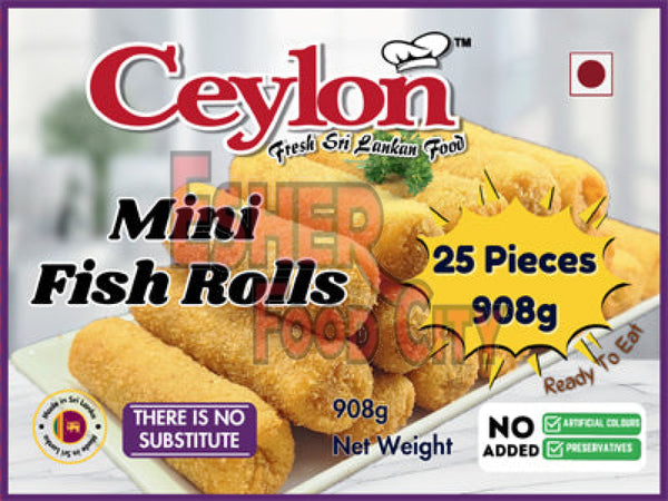 CEYLON 25 PCS (908g) MINI FISH ROLL FINGER FOOD