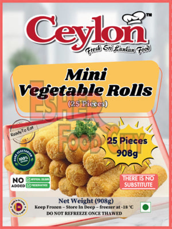 CEYLON 25 PCS (908g) Mini Vegetable Roll FINGER FOOD