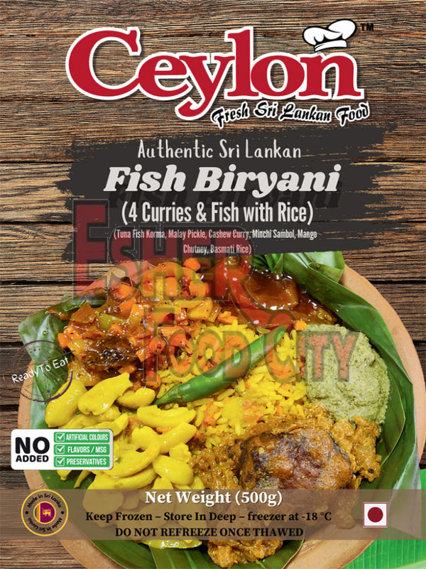 CEYLON 500g Fish Buriyani Wrapped In Banana Leaf FROZEN