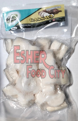 ELEPHANT COTTAGE 1kg CASSAVA (Cut into Pieces)