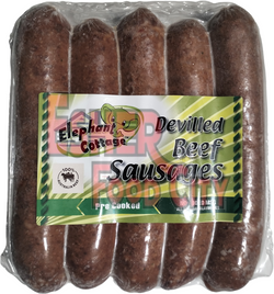 ELEPHANT COTTAGE 360g Devilled Beef Sausages