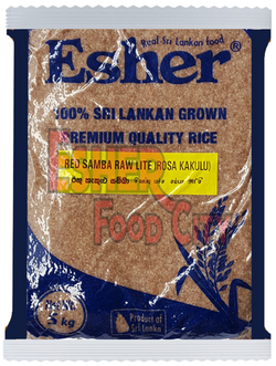 ESHER 5kg Red Samba Raw Lite Rice